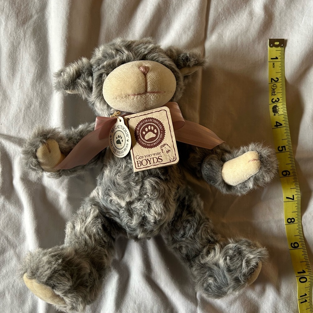 Boyds bear lambert Fuzzyfleece grey lamb